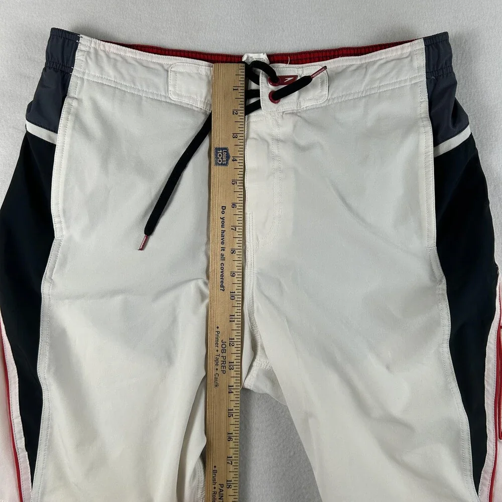 Vintage Speedo Swim Trunks Mens Large Colorblock Lined Board Shorts Drawstring